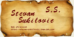 Stevan Šukilović vizit kartica